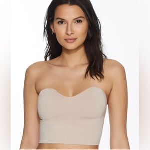 NWT Brabar MUSHROOM Soft Strapless Longline Bra, US Medium/(32-34 A-DDD)